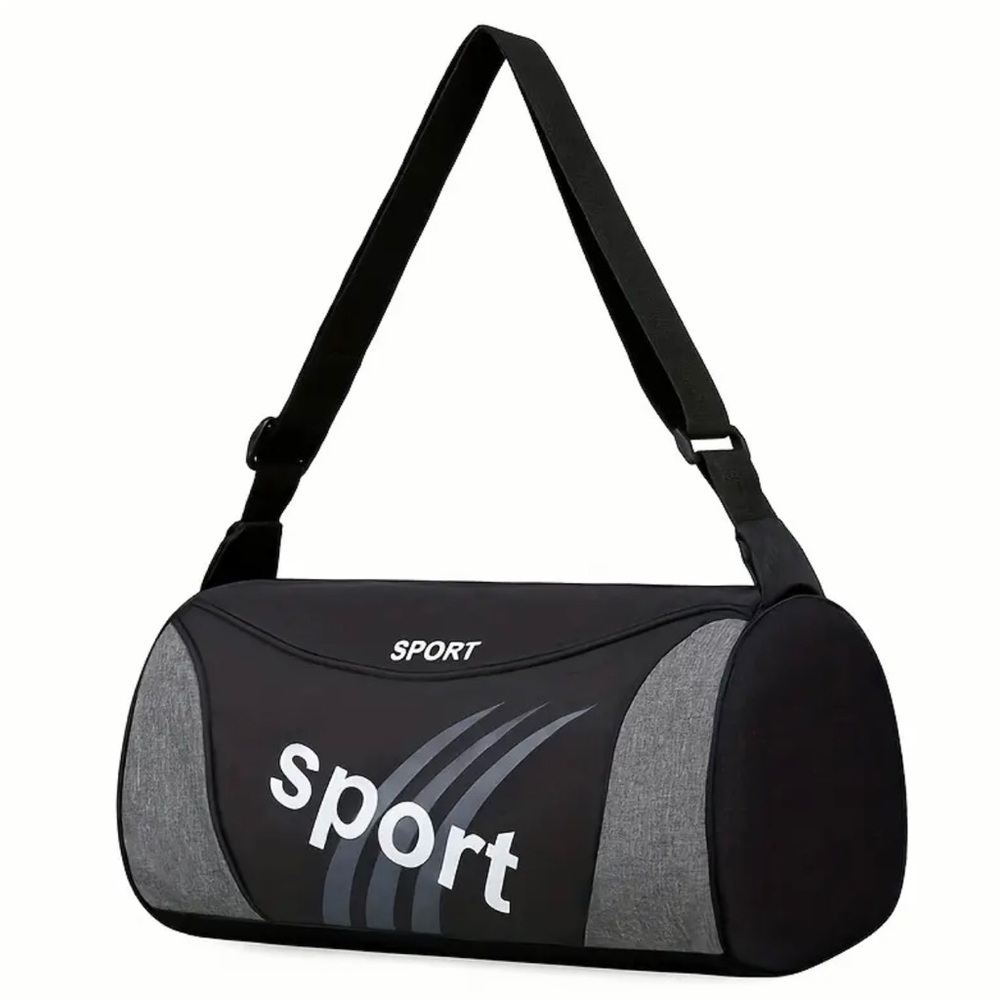 NEW - Sporto Black and Gray Duffel Bag